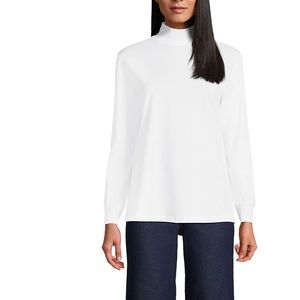 Lands’ End NWOT Long Sleeve Mock Neck Top